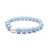Bratara cu angelit si perla naturala DiAmanti 194-47B-G